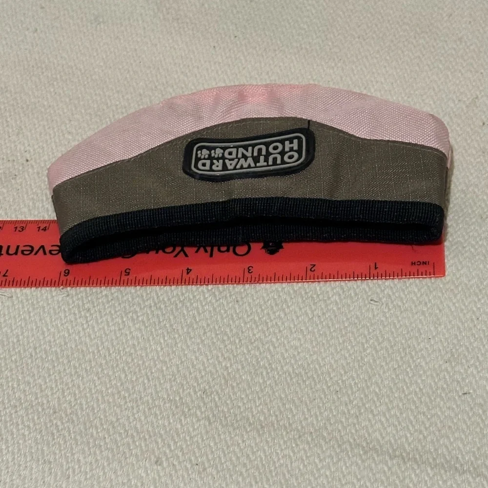 Outward Hound Pink and Black Travel Bowl